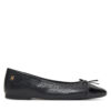 Балеринки Tommy Hilfiger Patent Toe-Cap FW0FW08830 Черен цвят на ниска цена