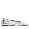 Балеринки Tommy Hilfiger Soft Metal Lthr Ballerina No Bow FW0FW08601 Сребрист цвят на ниска цена