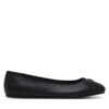 Балеринки Tommy Hilfiger Th Hardware Leather Ballerina FW0FW08654 Черен цвят на ниска цена