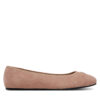 Балеринки Tommy Hilfiger Th Hardware Suede Ballerina FW0FW08655 Бежов цвят на ниска цена