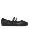 Балеринки Tommy Jeans Ballerina EN0EN02720 Черен цвят на ниска цена