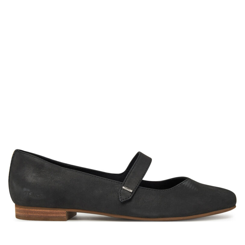 Балеринки Toms Bianca 10021474 Черен цвят на ниска цена