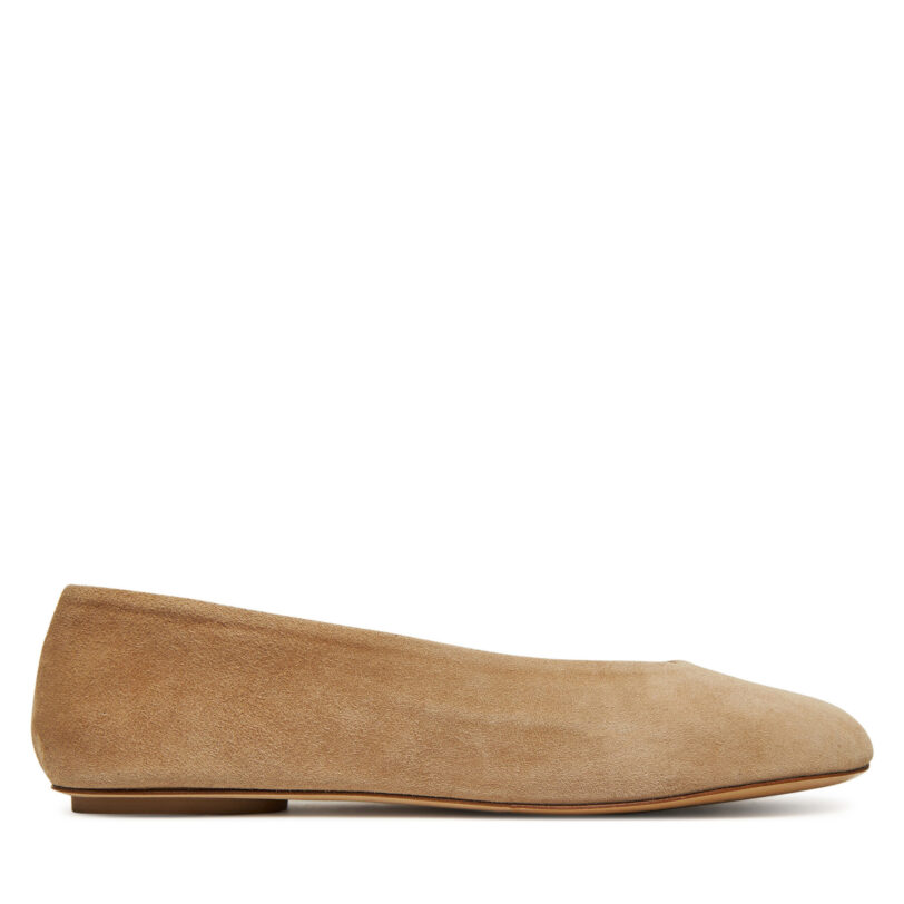 Балеринки Weekend Max Mara Todisuede 2525526074600 Бежов цвят на ниска цена