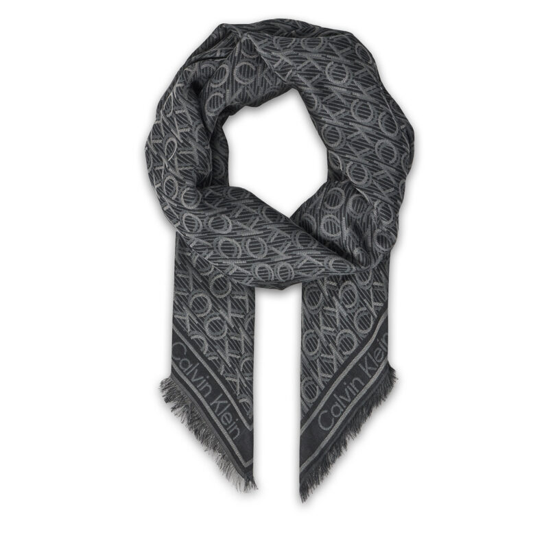 Бандана Calvin Klein Aop Monogram Jacquard LV04F8054G Черен цвят на ниска цена