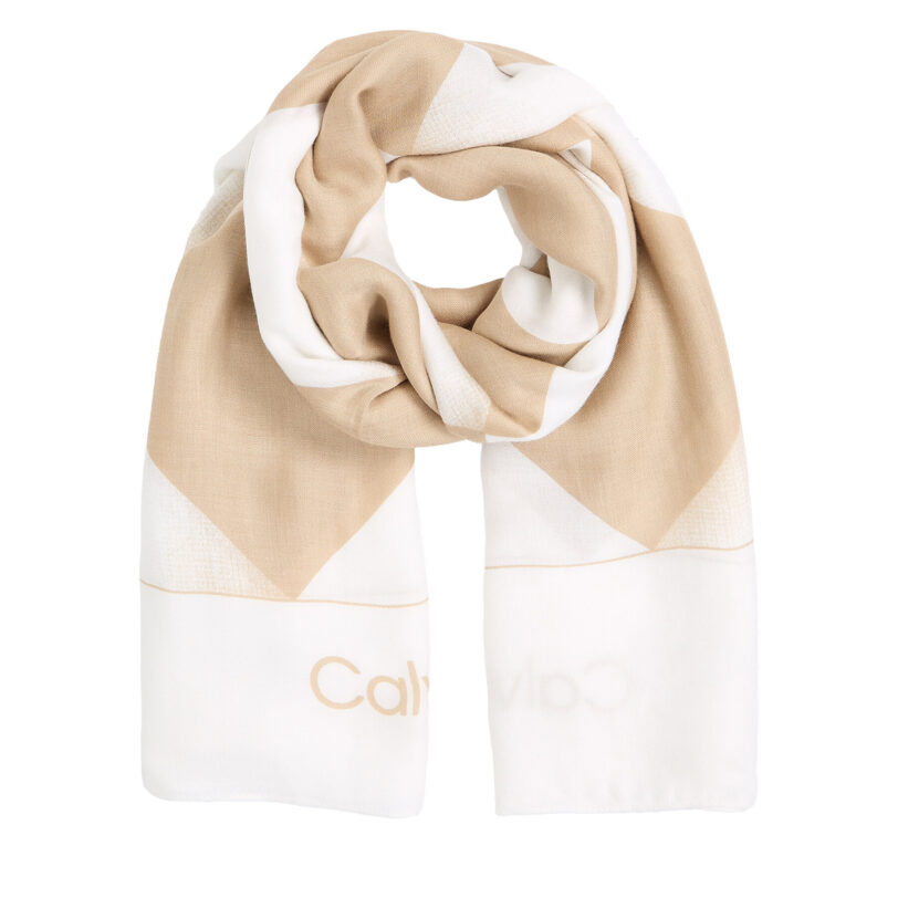 Бандана Calvin Klein K60K613232 Бежов цвят на ниска цена