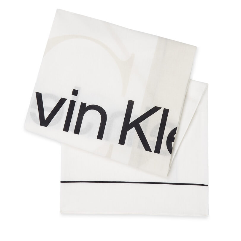 Бандана Calvin Klein Monologo K60K611981 Бял цвят на ниска цена