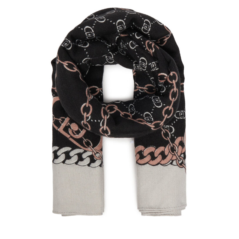 Бандана Liu Jo Ecs Foulard Logo Me 2F5073 T0300 Черен цвят на ниска цена