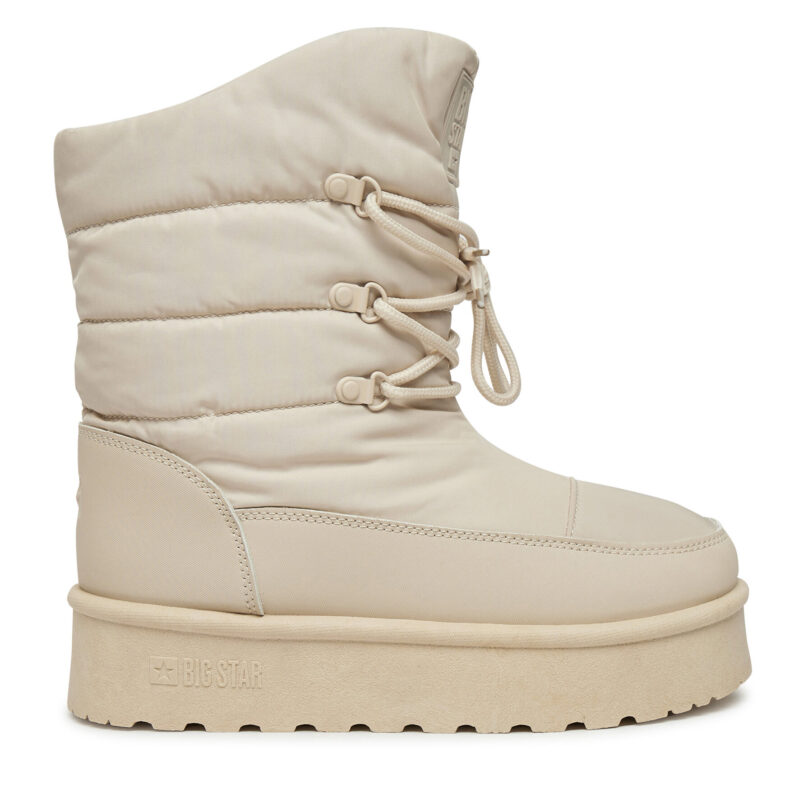 Боти Big Star Shoes OO274885 Бежов цвят на ниска цена