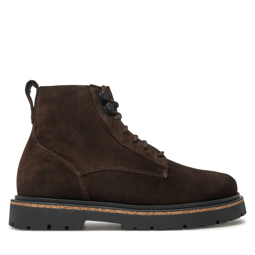 Боти Birkenstock Highwood Lace Mid W Leve 1028940 Кафяв цвят на ниска цена