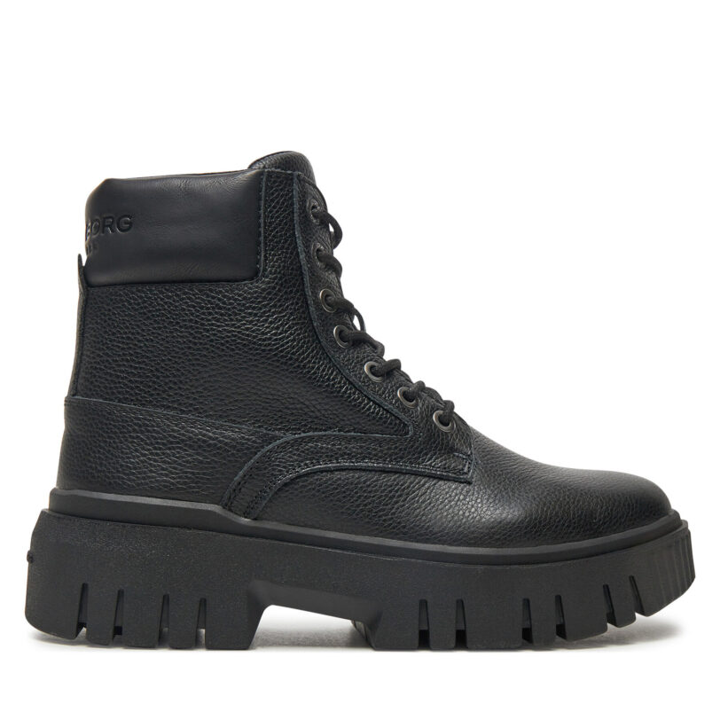 Боти Björn Borg H300 Hiker Mid BJ232066BW Черен цвят на ниска цена