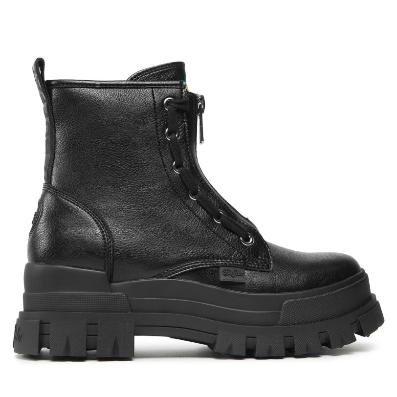 Боти Buffalo Aspha Zip 1622070 Черен цвят на ниска цена