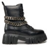 Боти Buffalo Lion Lace Up T-Chain 1622367 Черен цвят на ниска цена