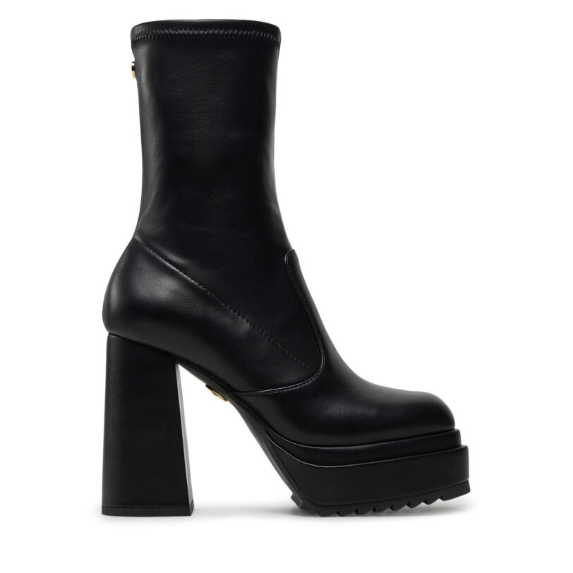 Боти Buffalo May W Sock 1220030 Черен цвят на ниска цена