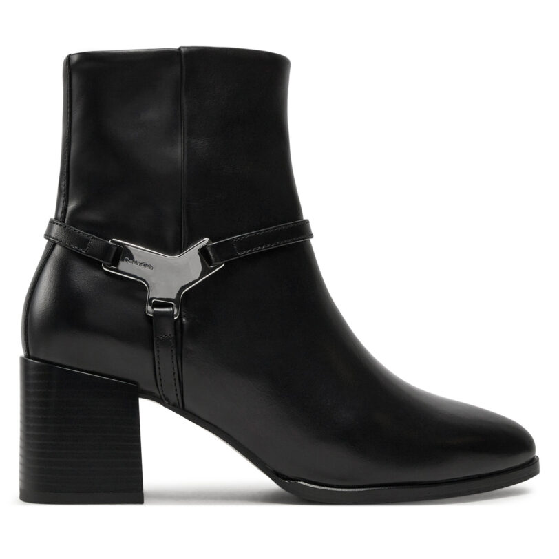 Боти Calvin Klein Ankle Boot 55 HW0HW02095 Черен цвят на ниска цена