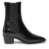 Боти Calvin Klein Heel Cowboy HW0HW02315 Черен цвят на ниска цена