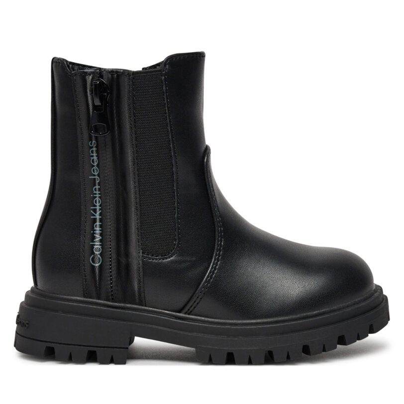 Боти Calvin Klein Jeans Chelsea Boot V3A5-81019-1355 M Черен цвят на ниска цена
