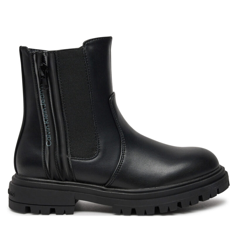 Боти Calvin Klein Jeans Chelsea Boot V3A5-81019-1355 S Черен цвят на ниска цена