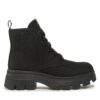 Боти Calvin Klein Jeans Chunky Combat Laceup Boot Co YW0YW01239 Черен цвят на ниска цена