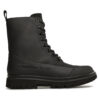 Боти Calvin Klein Jeans Chunky Combat Laceup Boot Rub YW0YW01066 Черен цвят на ниска цена