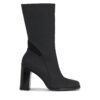 Боти Calvin Klein Jeans Heel Zip Boot Lth Wn YW0YW01113 Черен цвят на ниска цена
