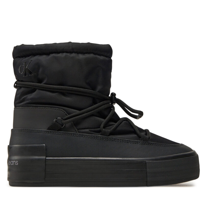 Боти Calvin Klein Jeans Vulc Flatform Snow Boot Wn YW0YW01591 Черен цвят на ниска цена