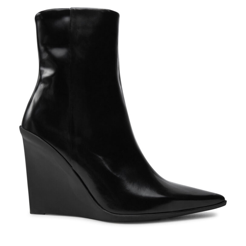 Боти Calvin Klein Wedge Ankle Boot 90 HW0HW02256 Черен цвят на ниска цена