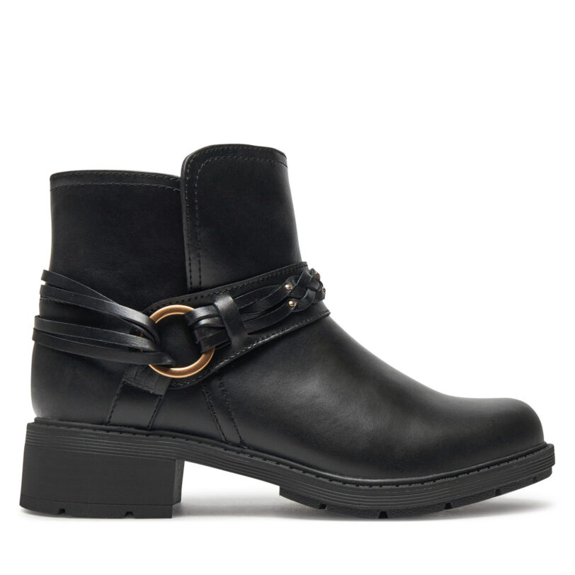 Боти Clarks Hearth Kaylie 26179613 Черен цвят на ниска цена