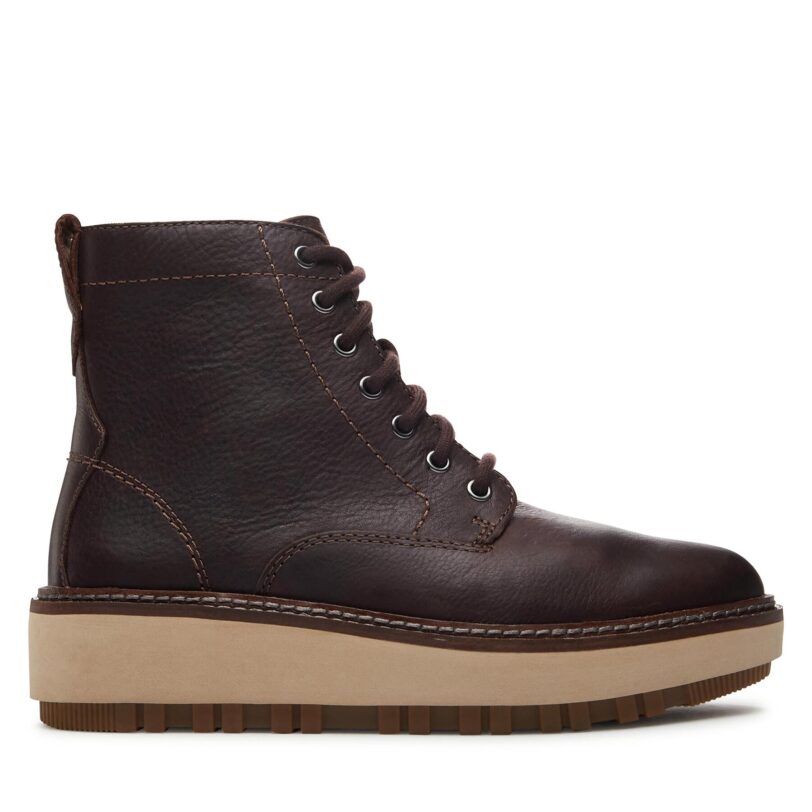 Боти Clarks Orianna W Lace 261747994 Кафяв цвят на ниска цена