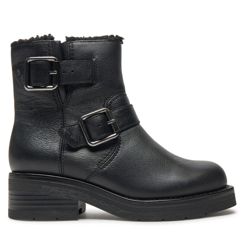 Боти Clarks Rebelle Buckle 26178891 Черен цвят на ниска цена