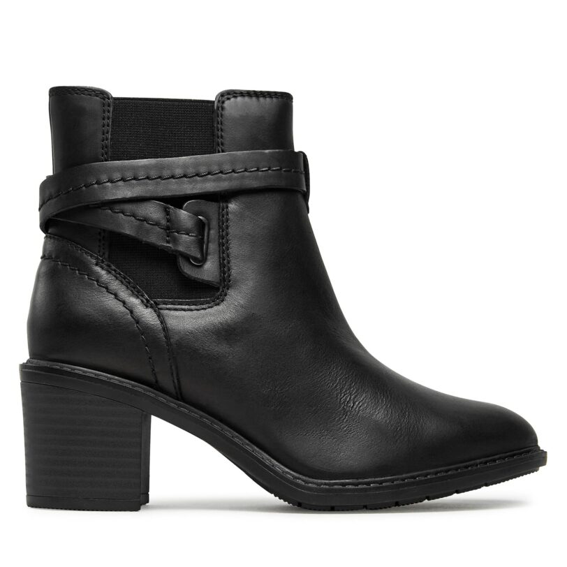 Боти Clarks Scene Star 261674624 Черен цвят на ниска цена