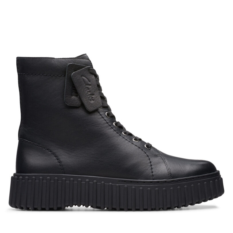 Боти Clarks Torhill Rise 26173870 Черен цвят на ниска цена