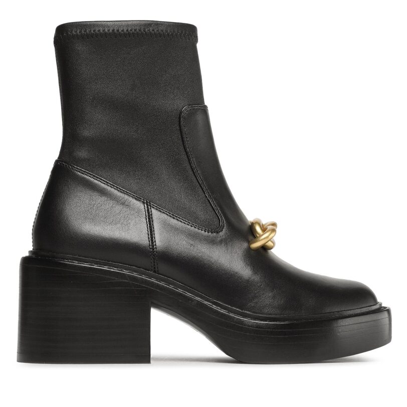 Боти Coach Kenna Leather Bootie CK031 Черен цвят на ниска цена