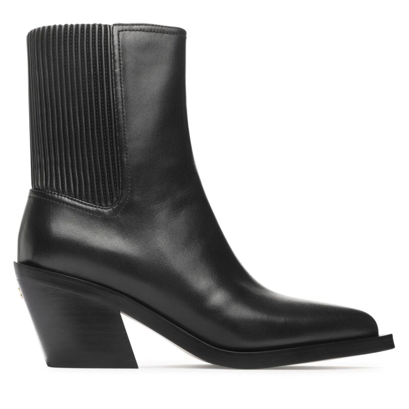 Боти Coach Prestyn Lth Bootie CN136 Черен цвят на ниска цена