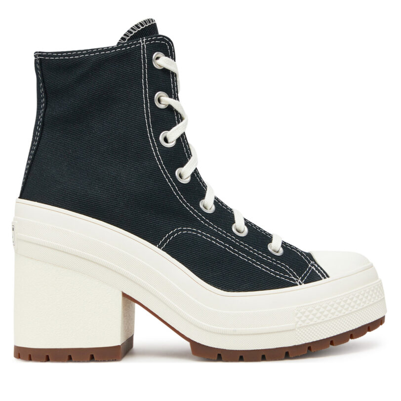 Боти Converse Chuck 70 De Luxe Heel A05347C Черен цвят на ниска цена