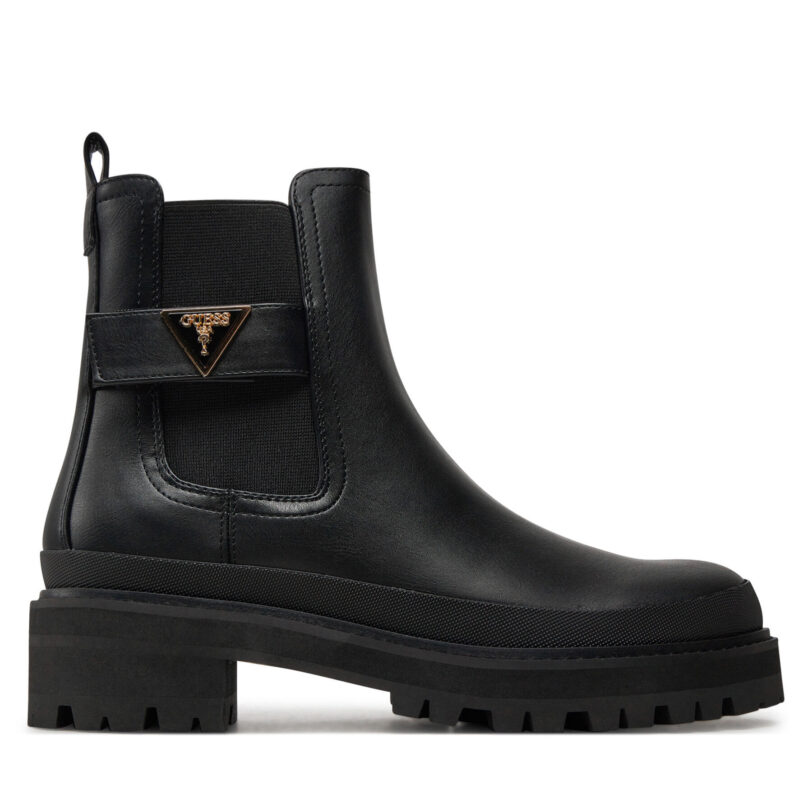 Боти Guess Bensly FLFBEN ELE10 Черен цвят на ниска цена