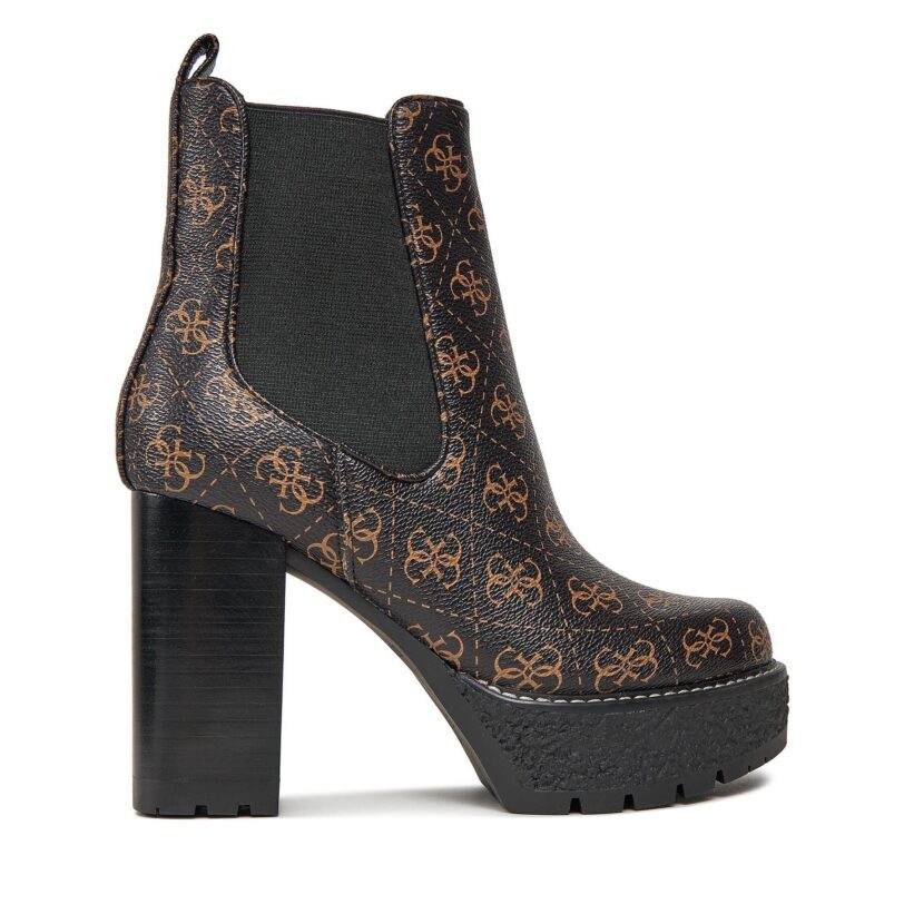 Боти Guess FL8EEA FAL10 Кафяв цвят на ниска цена