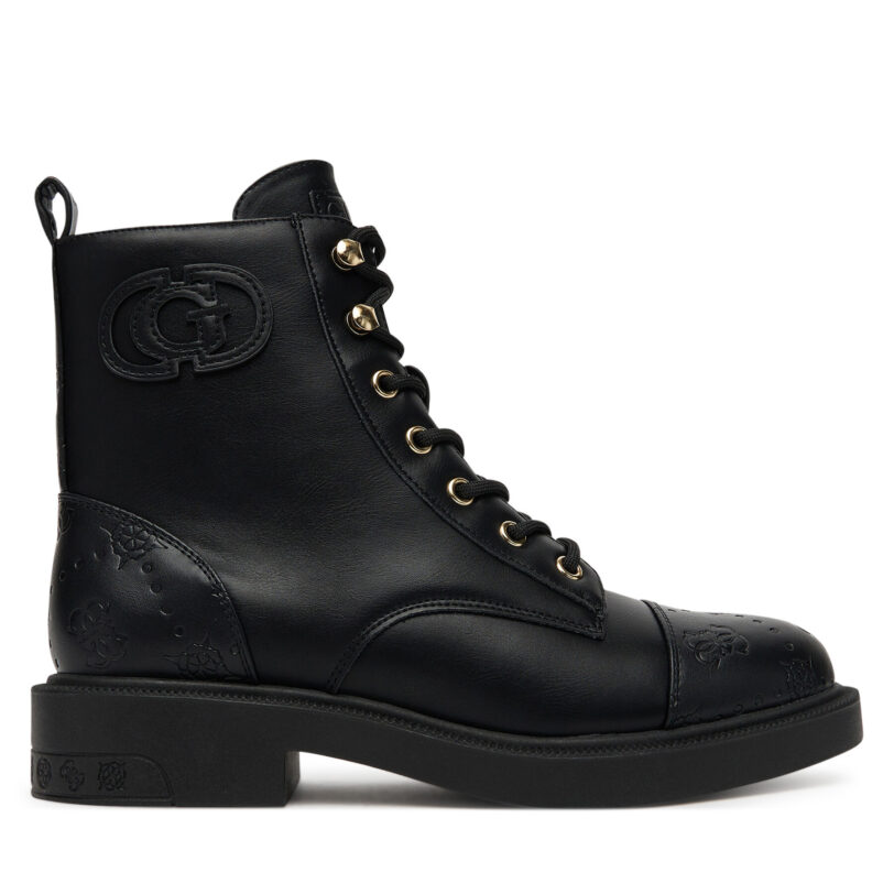 Боти Guess FLTFNE FAL10 Черен цвят на ниска цена