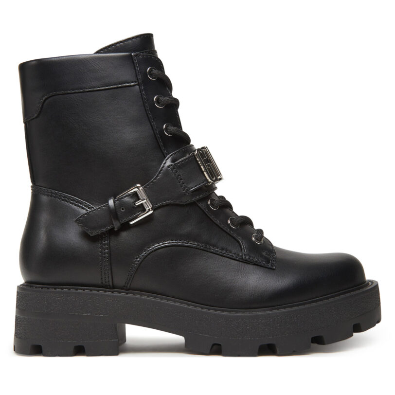 Боти Guess FLTYNZ ELE10 Черен цвят на ниска цена
