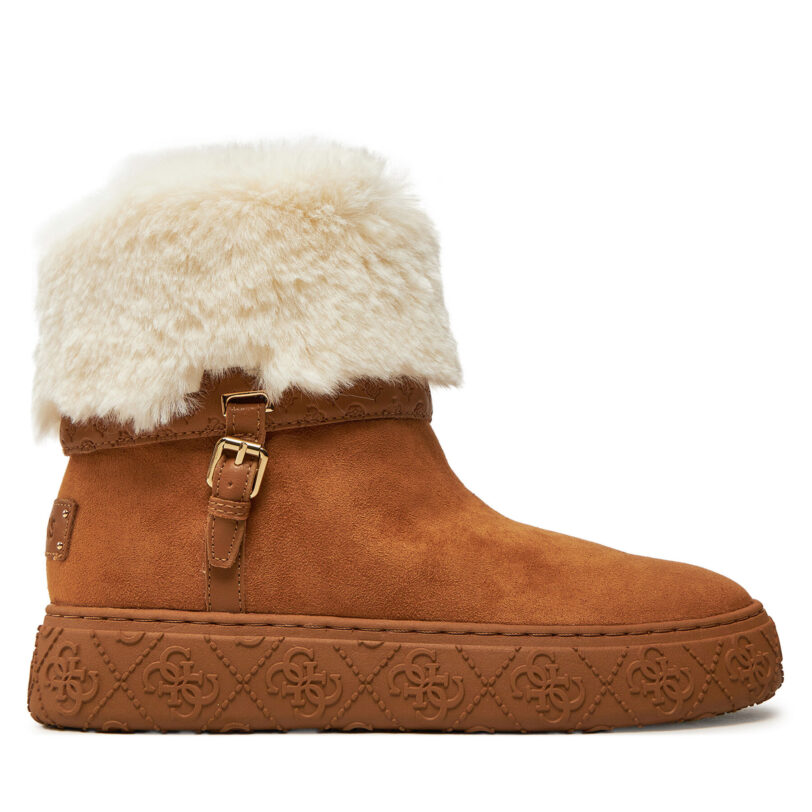 Боти Guess Uncie FLFUNC ESU10 Кафяв цвят на ниска цена