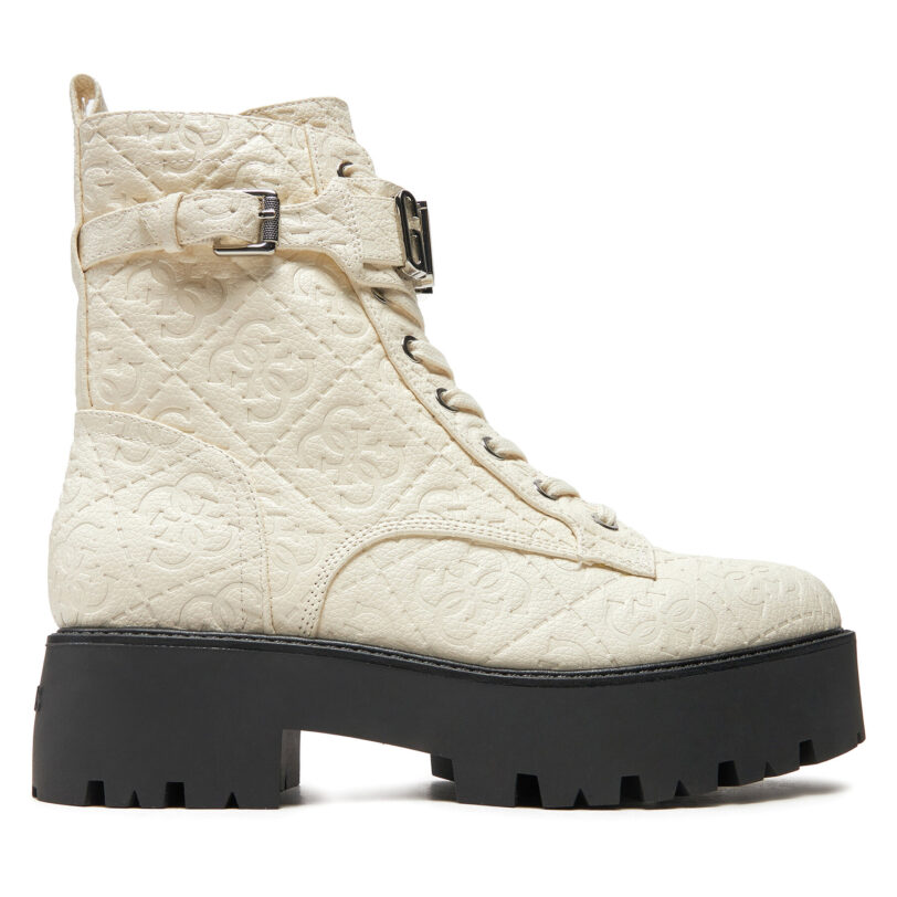 Боти Guess Vaires FLTSOM FAL10 Бял цвят на ниска цена