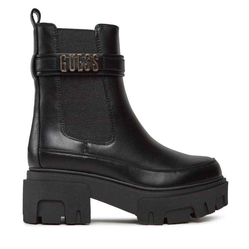 Боти Guess Yelma FL8YEA ELE10 Черен цвят на ниска цена