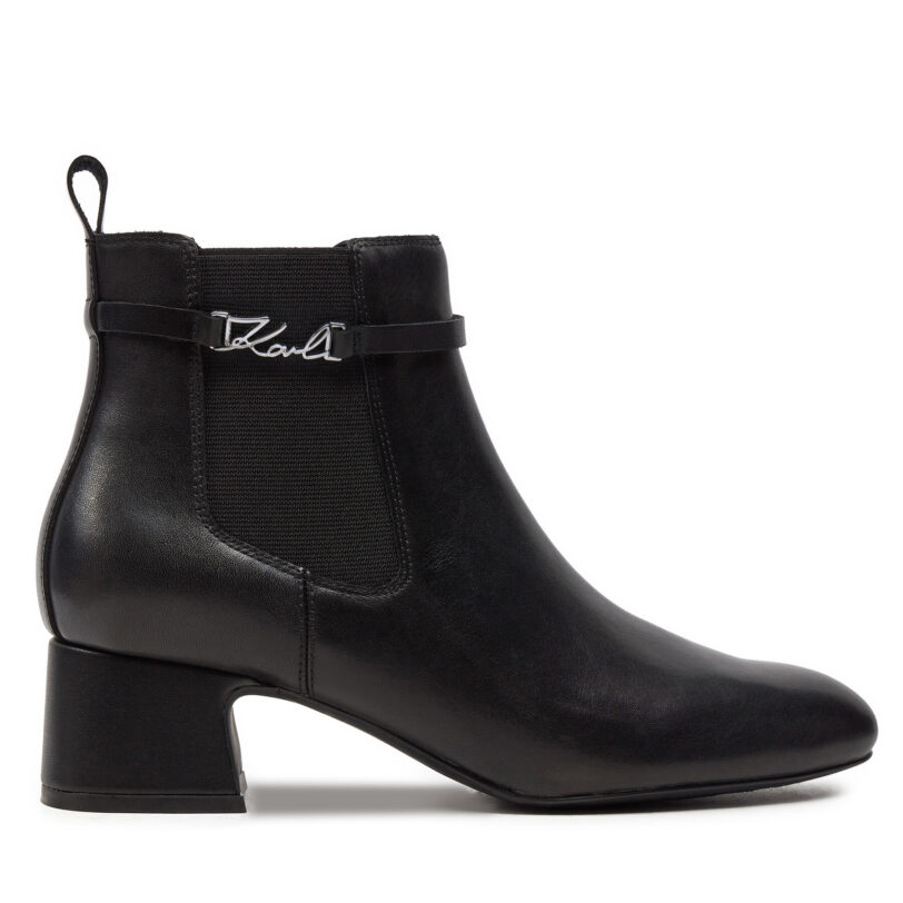 Боти KARL LAGERFELD Bonnie KL30344 Черен цвят на ниска цена