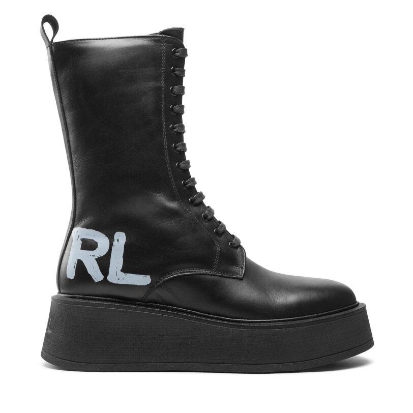 Боти KARL LAGERFELD KL42475 Черен цвят на ниска цена