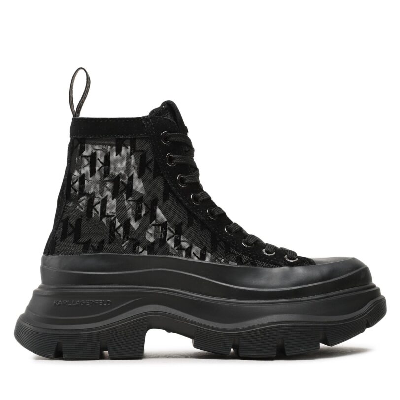Боти KARL LAGERFELD KL42959F Черен цвят на ниска цена