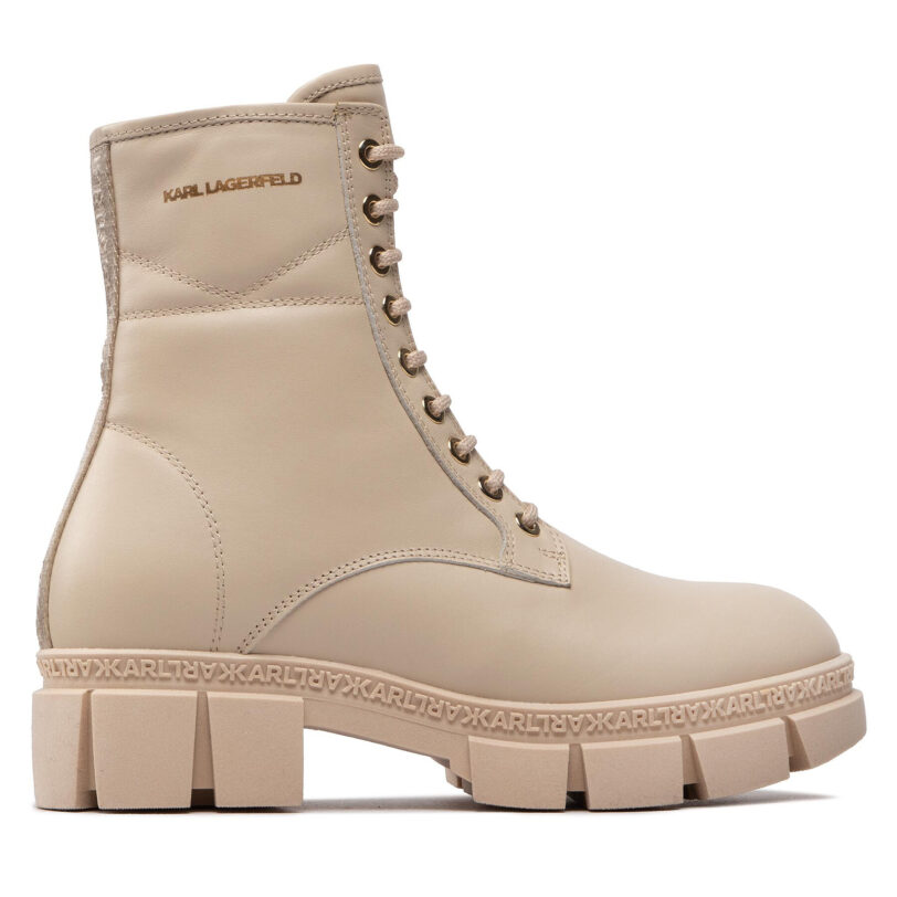 Боти KARL LAGERFELD KL43250 Бежов цвят на ниска цена