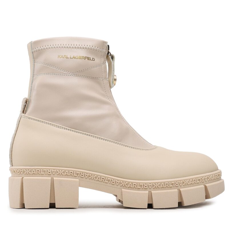 Боти KARL LAGERFELD KL43260 Бежов цвят на ниска цена