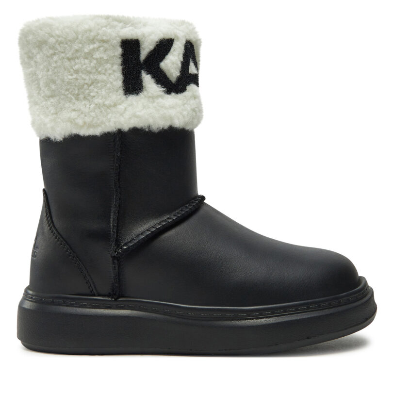 Боти Karl Lagerfeld Kids Z30312 M Черен цвят на ниска цена
