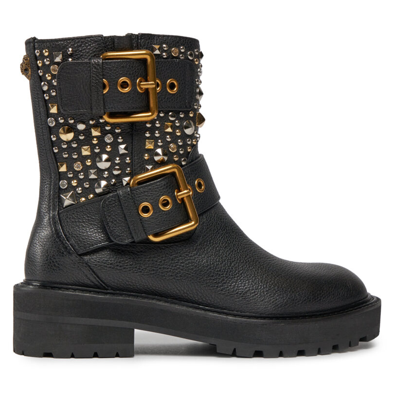 Боти Kurt Geiger 225-Hackney Biker Boot 546505109 Черен цвят на ниска цена