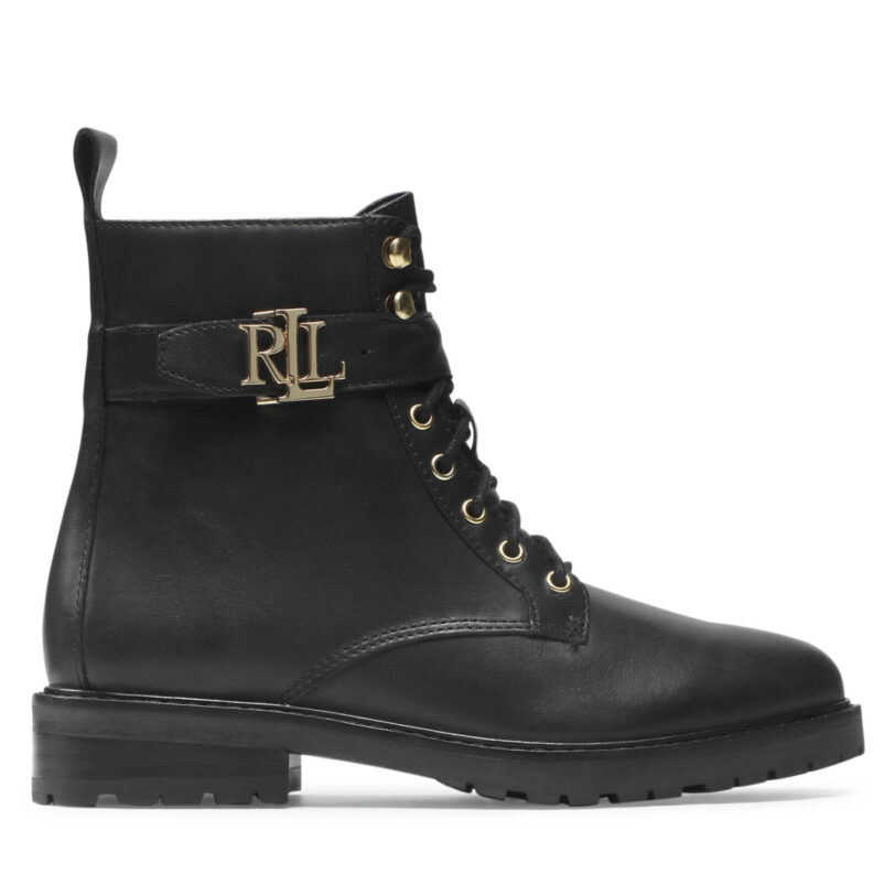 Боти LAUREN RALPH LAUREN Elridge 802838413001 Черен цвят на ниска цена