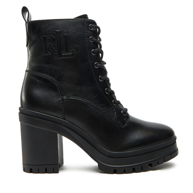 Боти Lauren Ralph Lauren 802937826001 Черен цвят на ниска цена